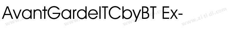 AvantGardeITCbyBT Ex字体转换